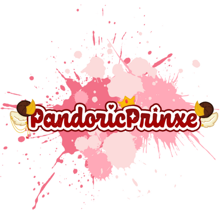 Pink Version of Ram PFP Pandoric Prinxe with pink paint splatters behind it.